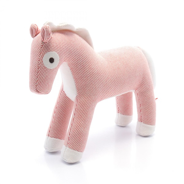 HERMES Epopee horse plush H103521M Cotton Polyester Brown White Used Women