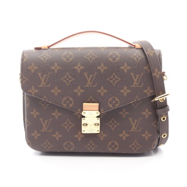 LOUIS VUITTON Pochette Metis MM shoulder crossbody Handbag M44875 Monogram brown