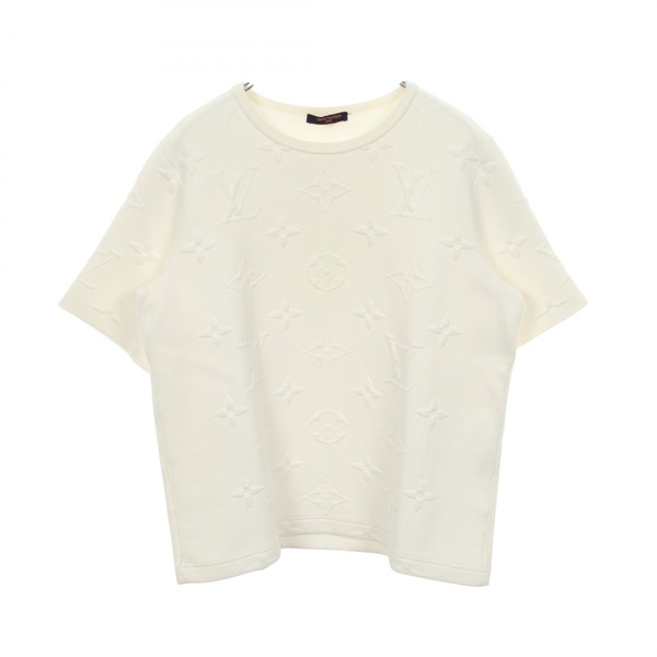 LOUIS VUITTON 3D Monogram T-shirt RW221W LO0 FMKS06 cotton White Used Women LV